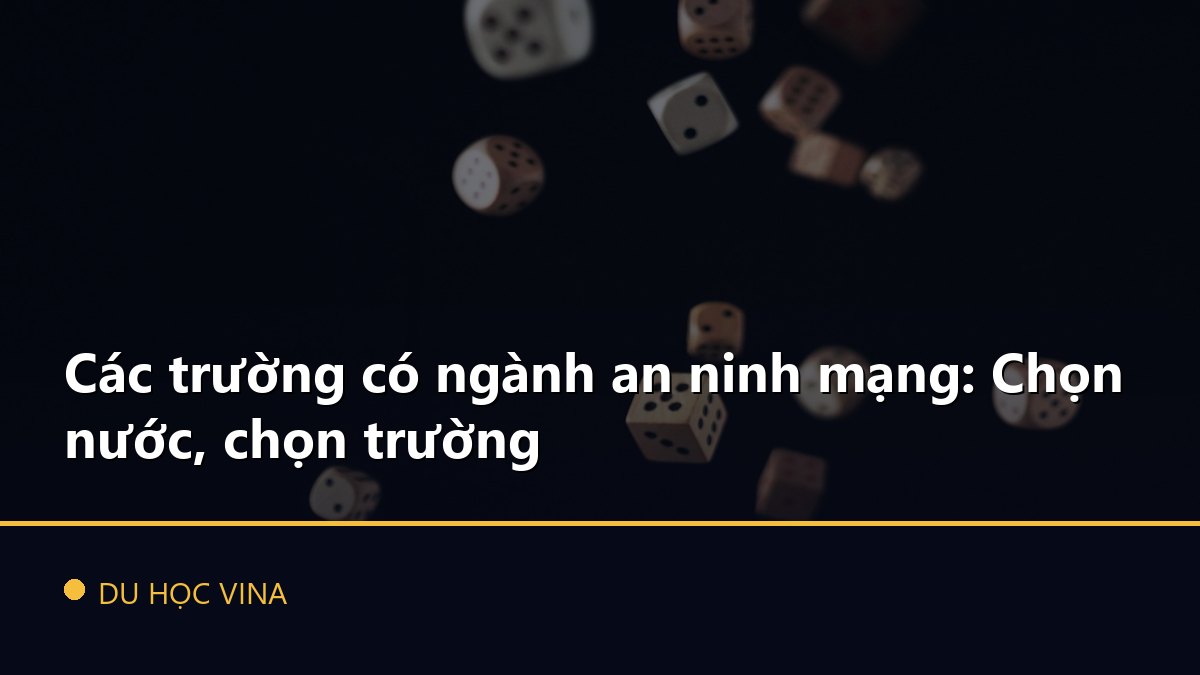 Các trường có ngành an ninh mạng: Chọn nước, chọn trường