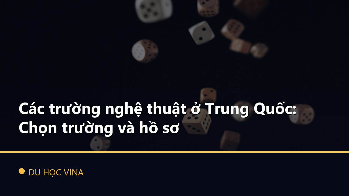 Các trường nghệ thuật ở Trung Quốc: Chọn trường và hồ sơ