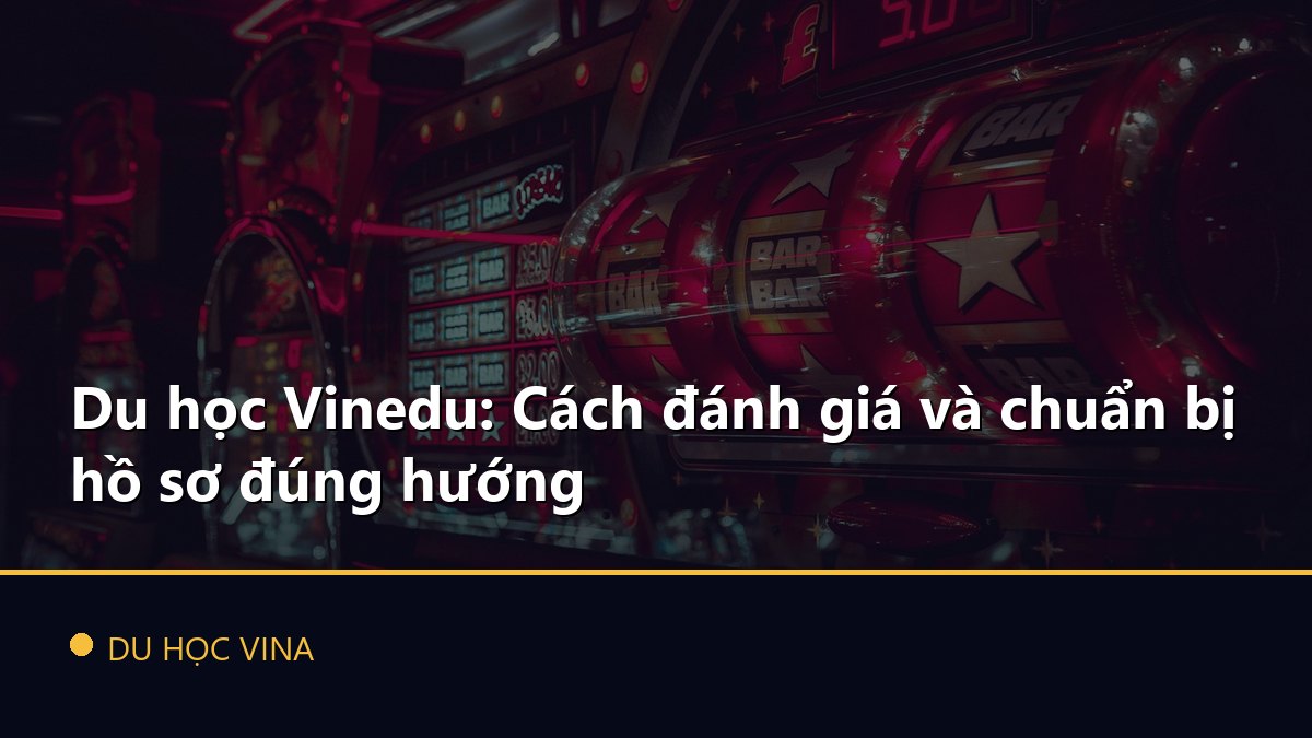 Du học Vinedu: Cách đánh giá và chuẩn bị hồ sơ đúng hướng