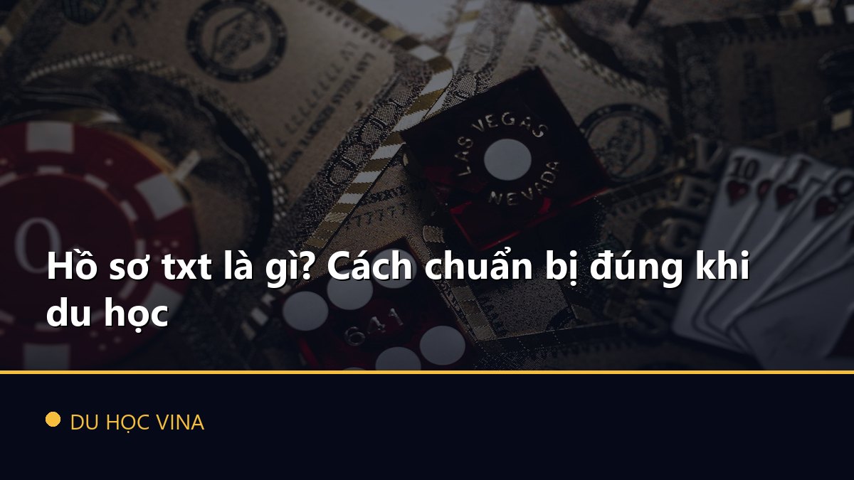 Hồ sơ txt là gì? Cách chuẩn bị đúng khi du học