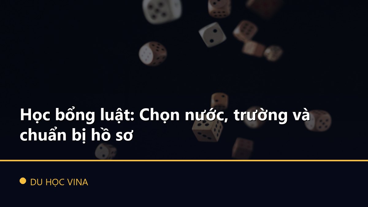 Học bổng luật: Chọn nước, trường và chuẩn bị hồ sơ