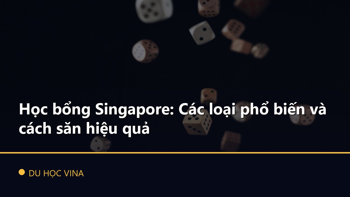 Học bổng Singapore: Các loại phổ biến và cách săn hiệu quả
